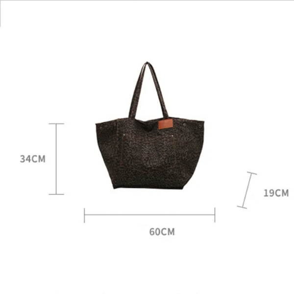 grand sac cabas léopard femme maman