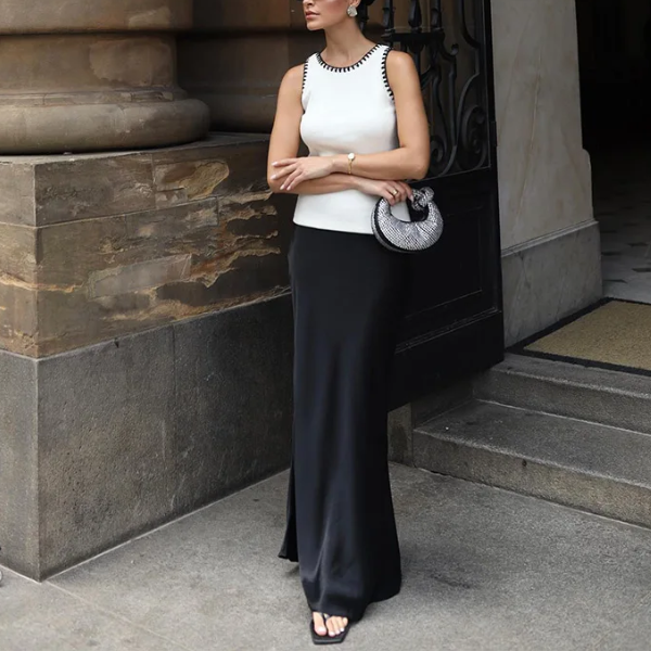 débardeur blanc élégant femme