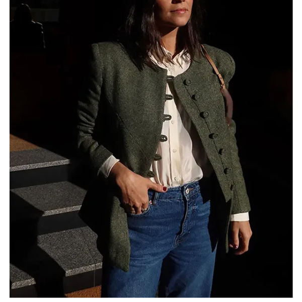 Veste Blazer Ouverte Pieces - Vert - Taille S - Légère - Neuf Avec étiquettes