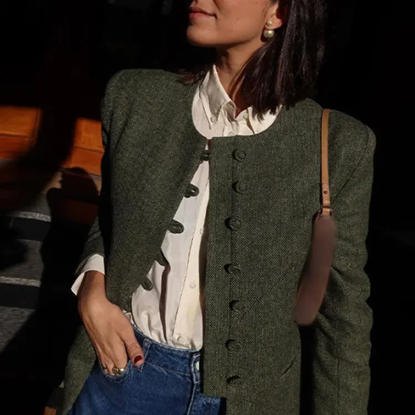 veste élégante verte pour femme