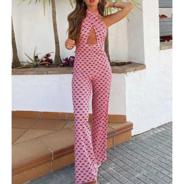 combinaison rose femme
