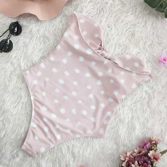 maillot de bain monokini femme une pièce montmartre rose imprimé 2