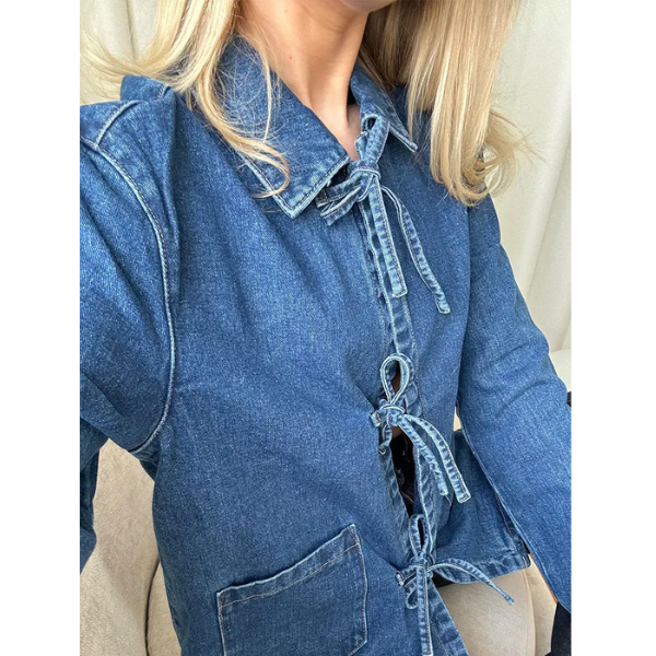 Veste en jean tendance femme