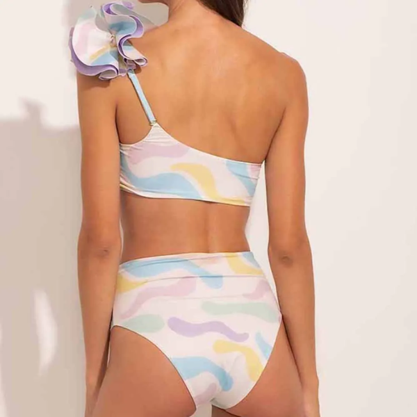 maillot de bain deux pièces femme imprimé