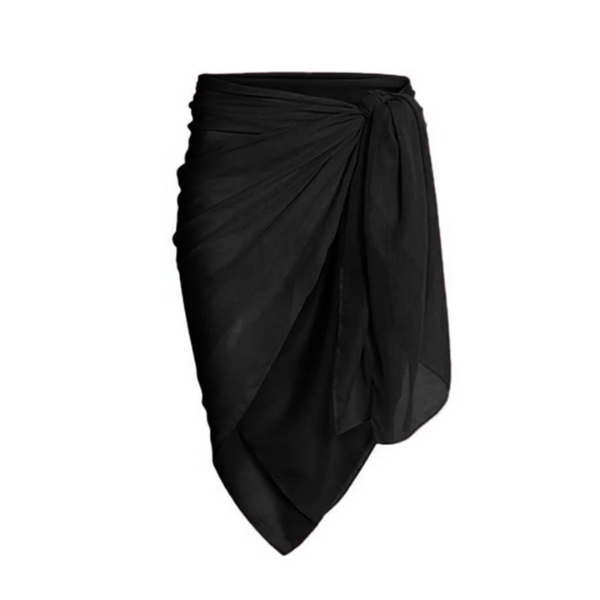 paréo noir femme