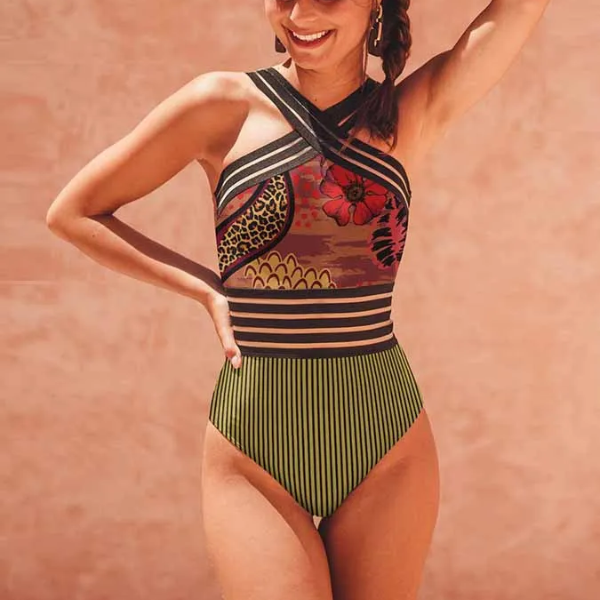 maillot de bain une pièce croisé