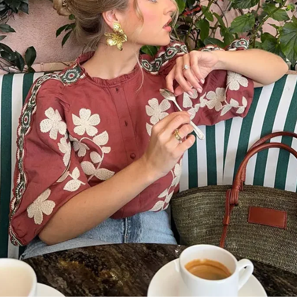 blouse fleurie