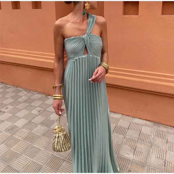 robe longue asymétrique