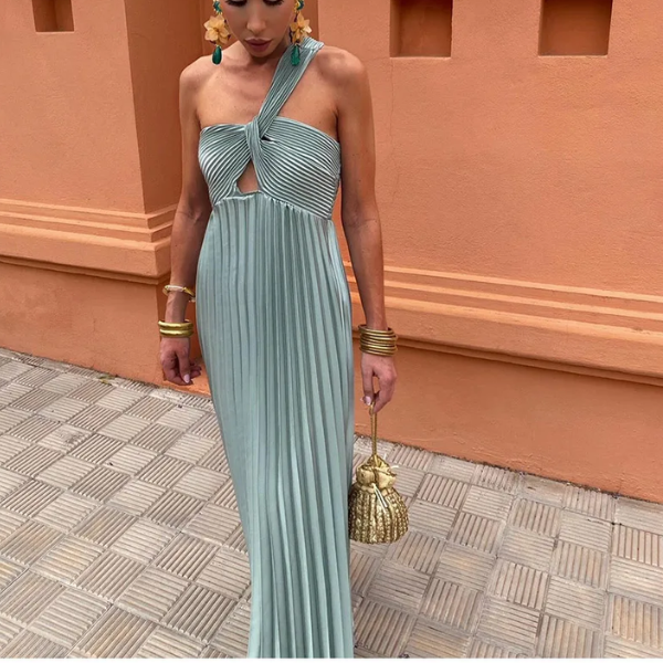 robe longue drapée