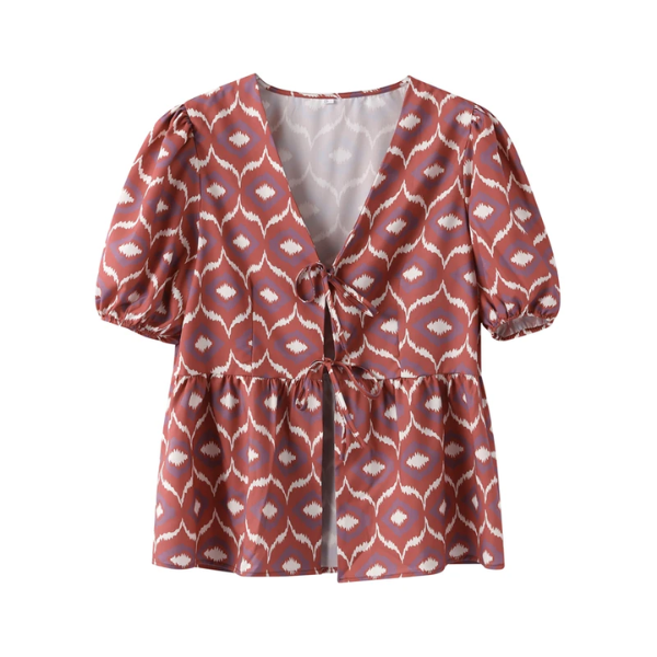 blouse imprimée tendance été
