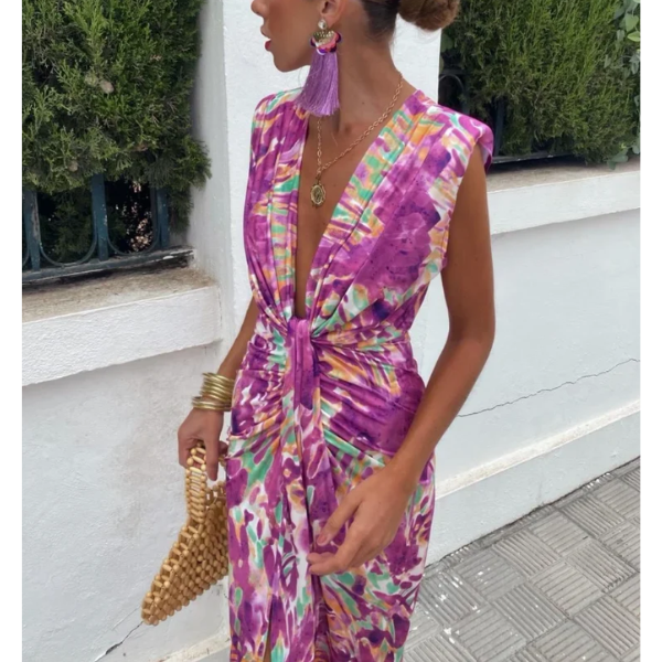 robe longue fushia