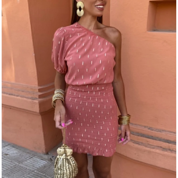 robe rose femme