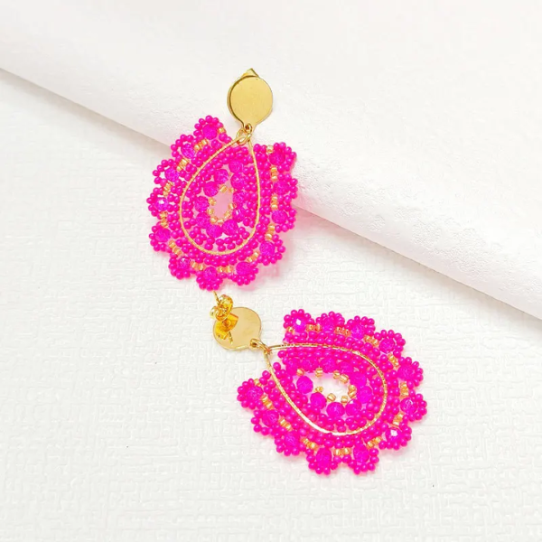 boucles doreilles roses tendances
