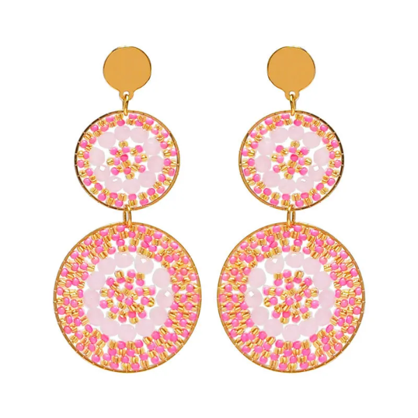 perles de riz roses