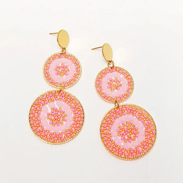 bijou fantaisie perle de riz rose