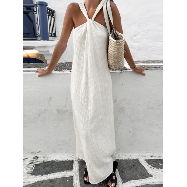 robe longue blanche femme