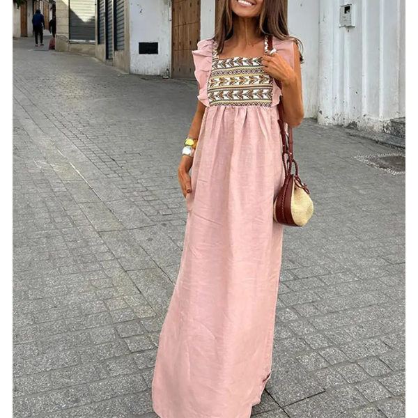 robe longue imprimée bohème