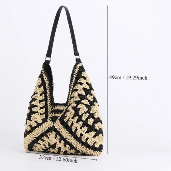 sac en paille tressé été femme