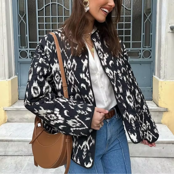 veste matelassée noire femme