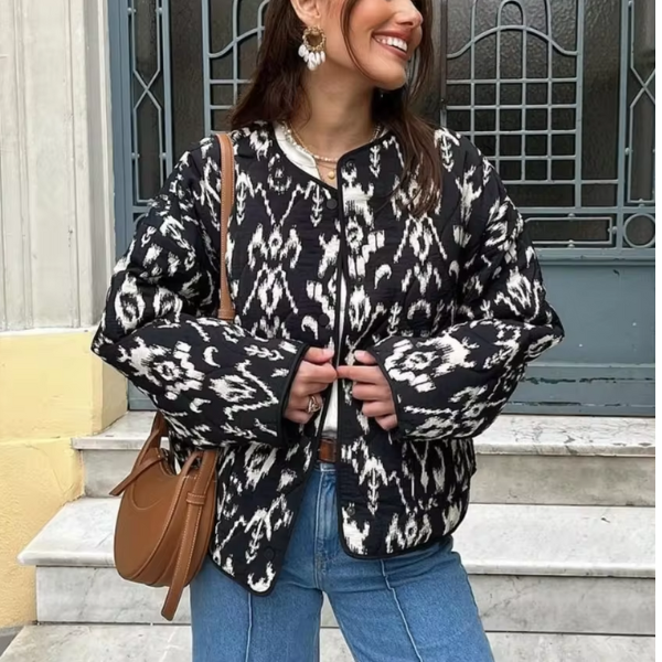 veste imprimée coton femme