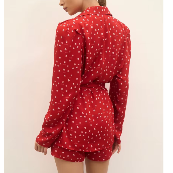 blazer femme rouge