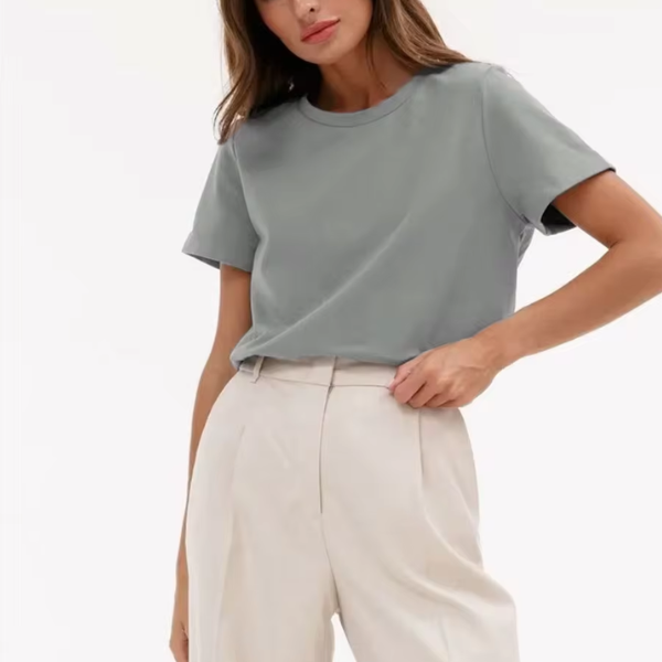 t-shirt femme gris