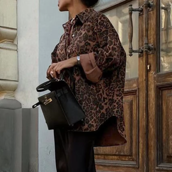chemise léopard femme
