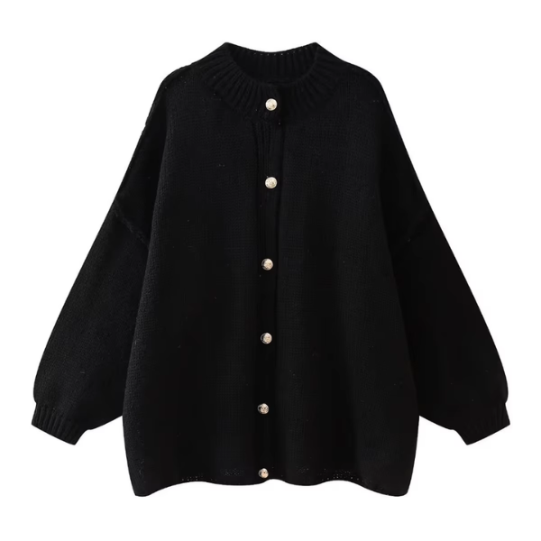 gilet noir boutons dorés