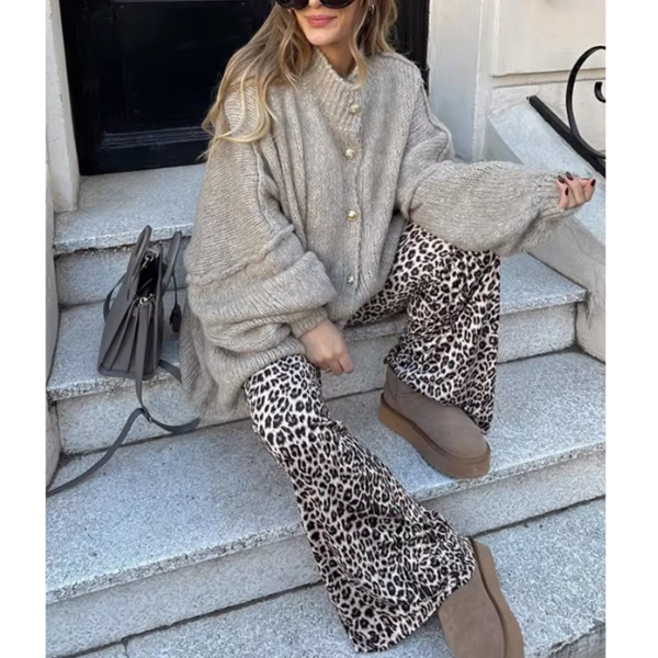 gilet maille oversize