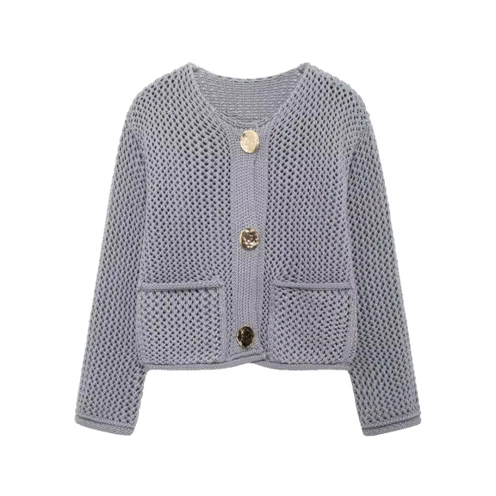 cardigan gris femme