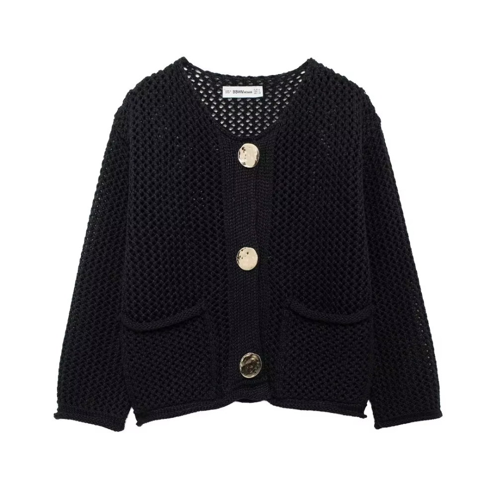 cardigan noir femme