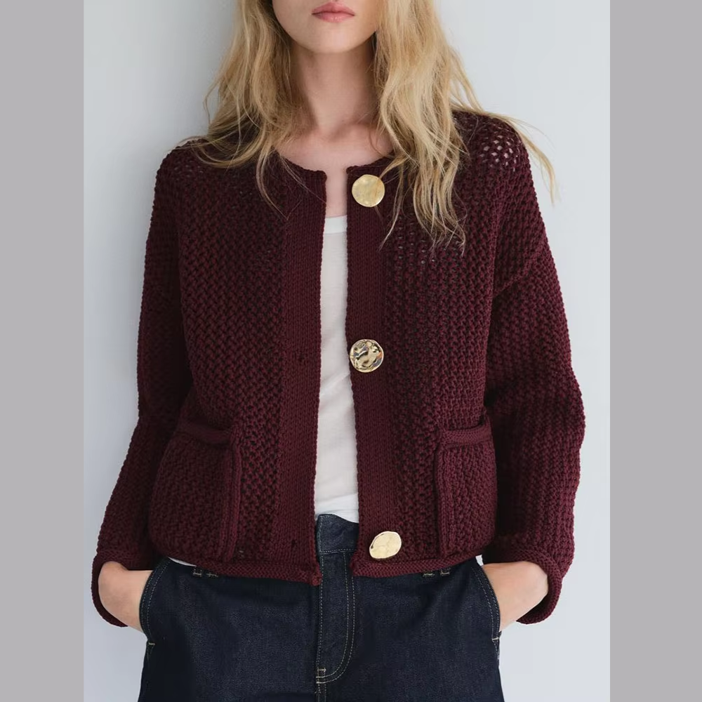 cardigan violet femme