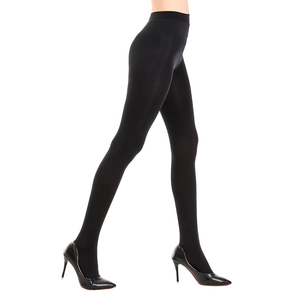 paire de collants noirs ventre plat gainant
