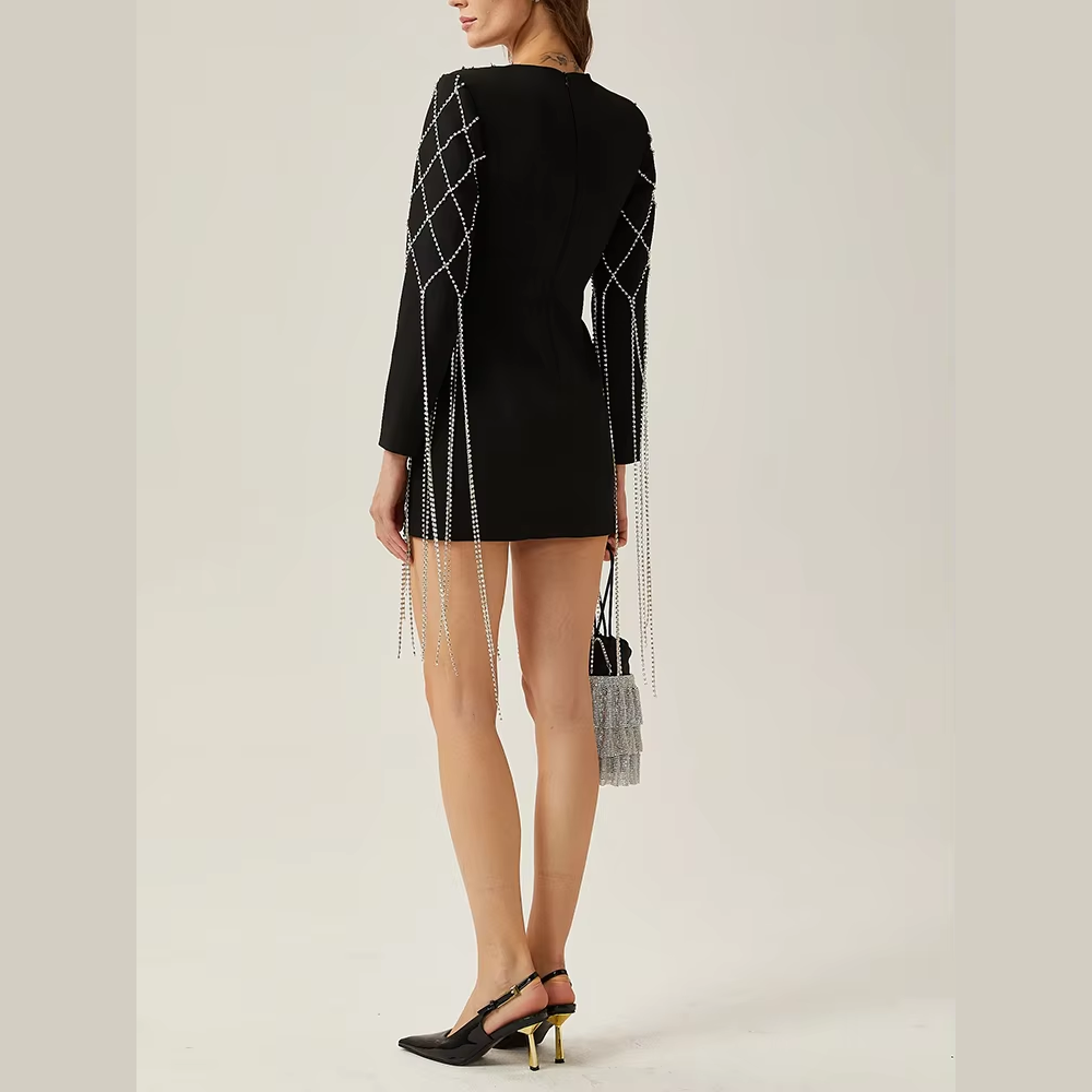 robe de soirée hiver femme tendance rock