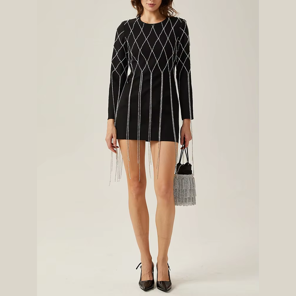 mini robe de soirée de luxe femme