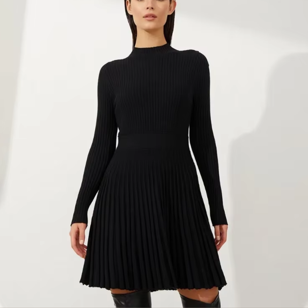 robe courte noire hiver femme