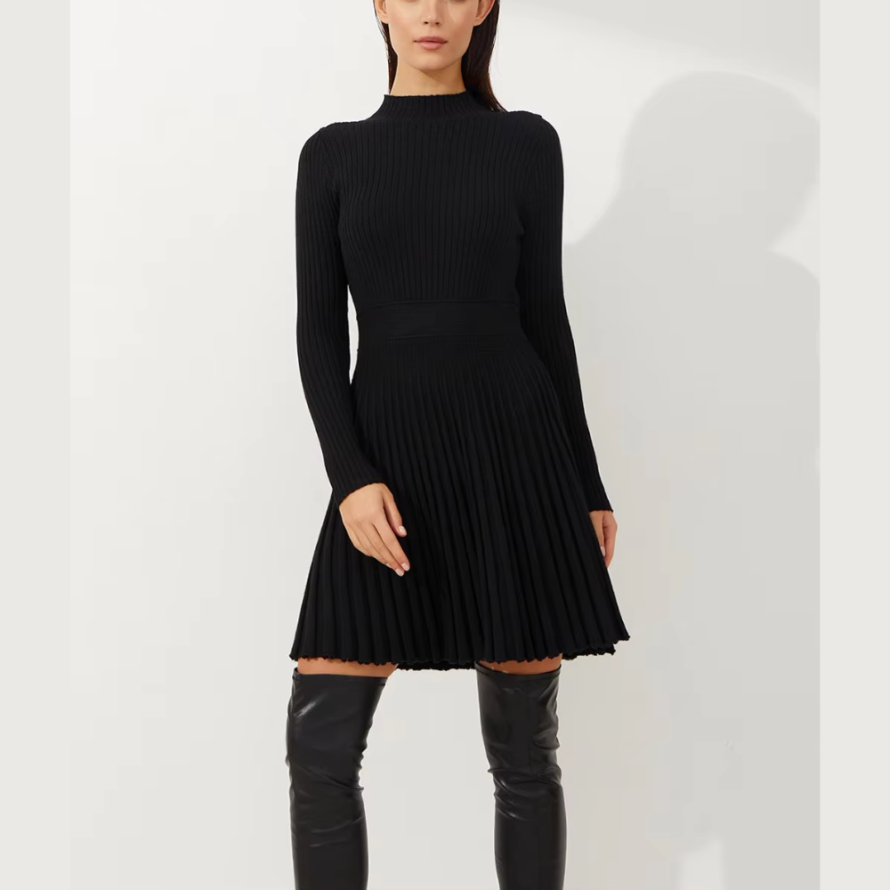 robe noire casual femme hiver