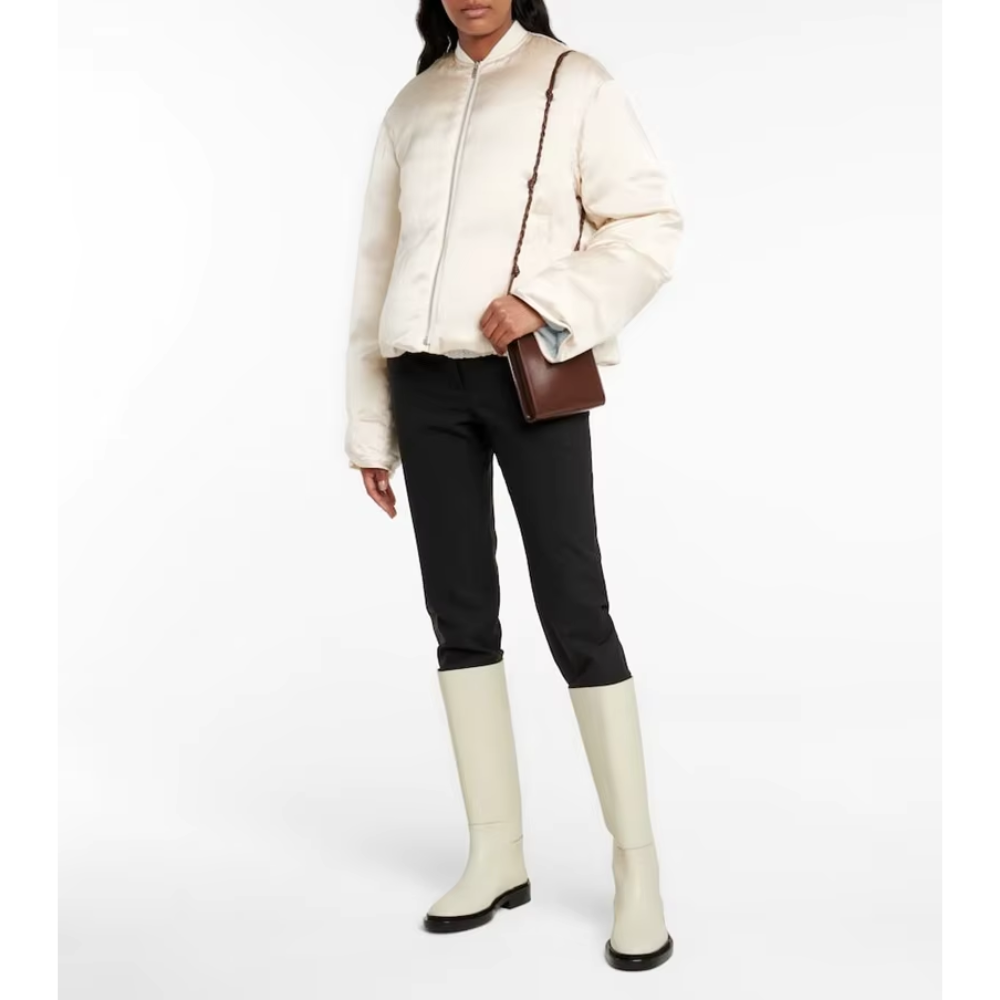 bottes plates blanches