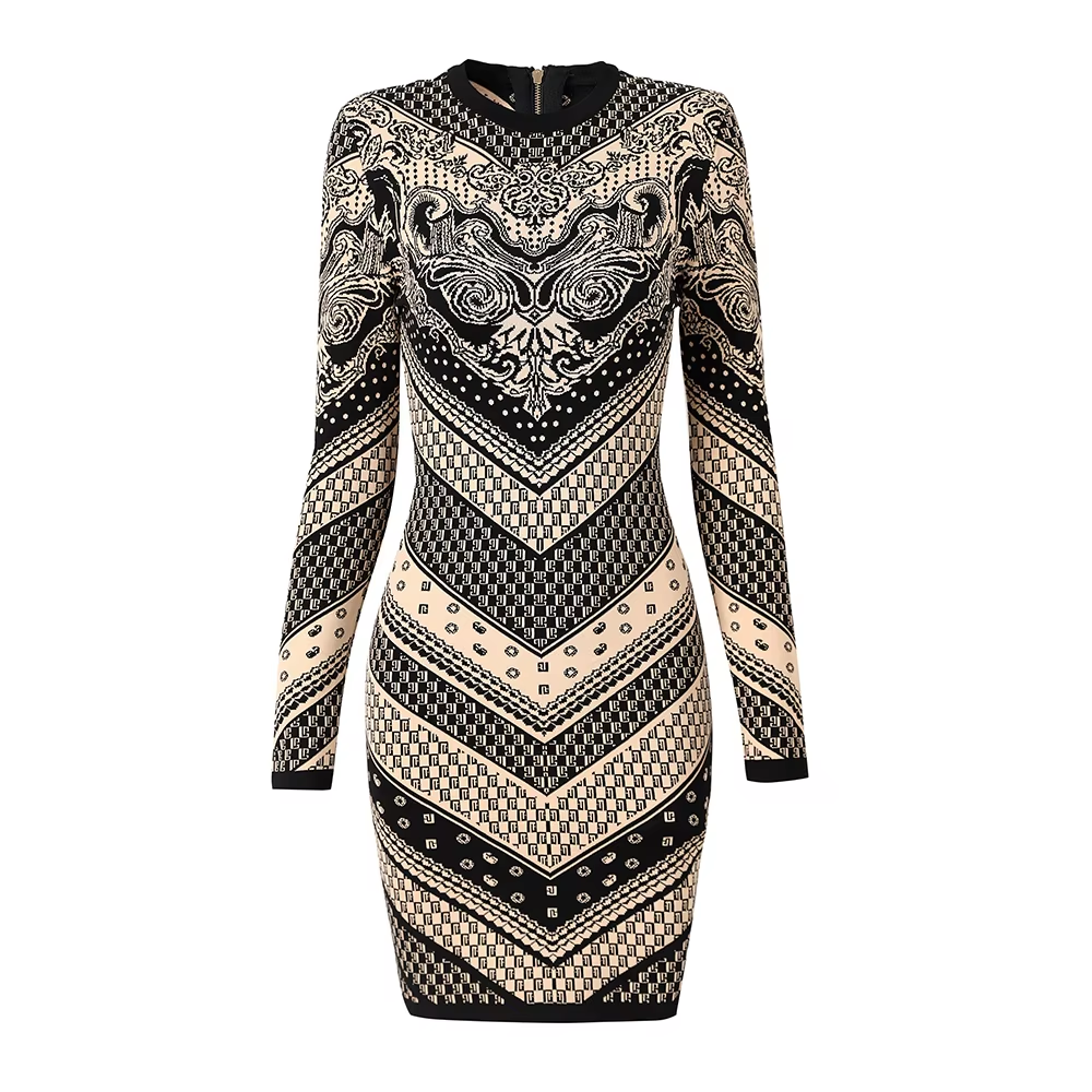 mini robe manches longues hiver chic femme