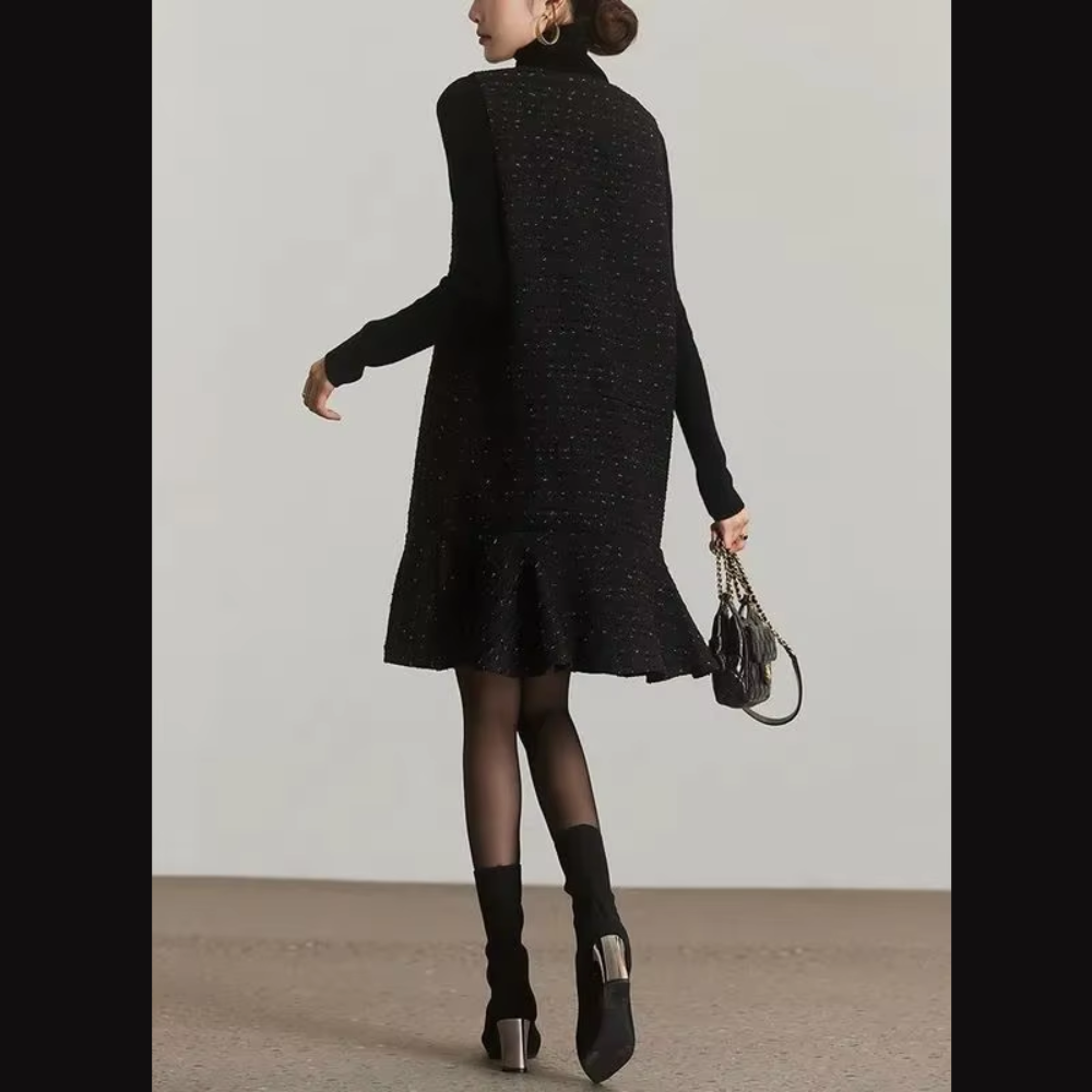 robe tweed hiver chic femme