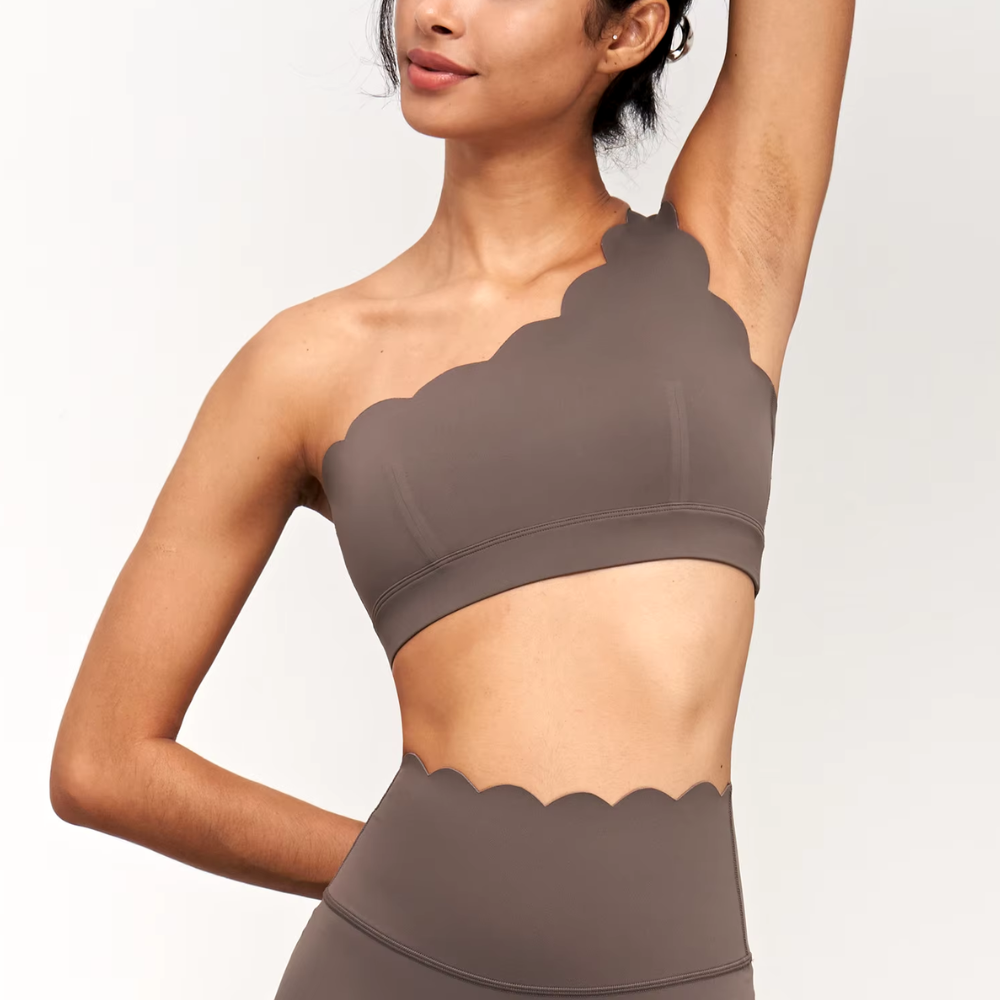 brassière de yoga marron