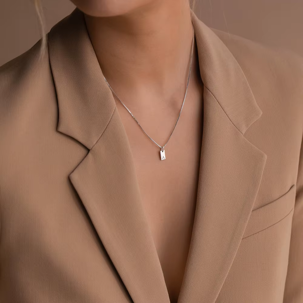 collier médaillon plaqué argent femme