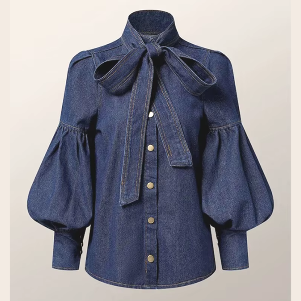 chemisier en jean élégant femme