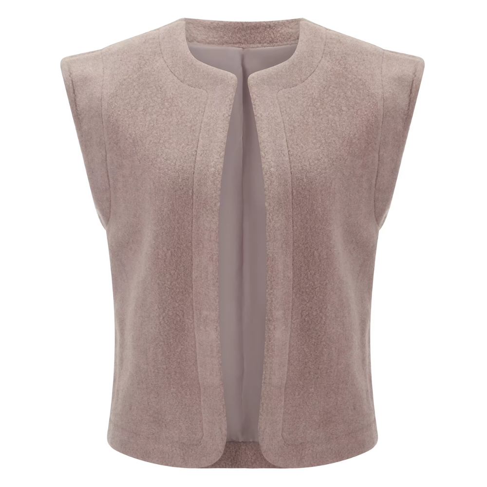 veste sans manches en fibre femme