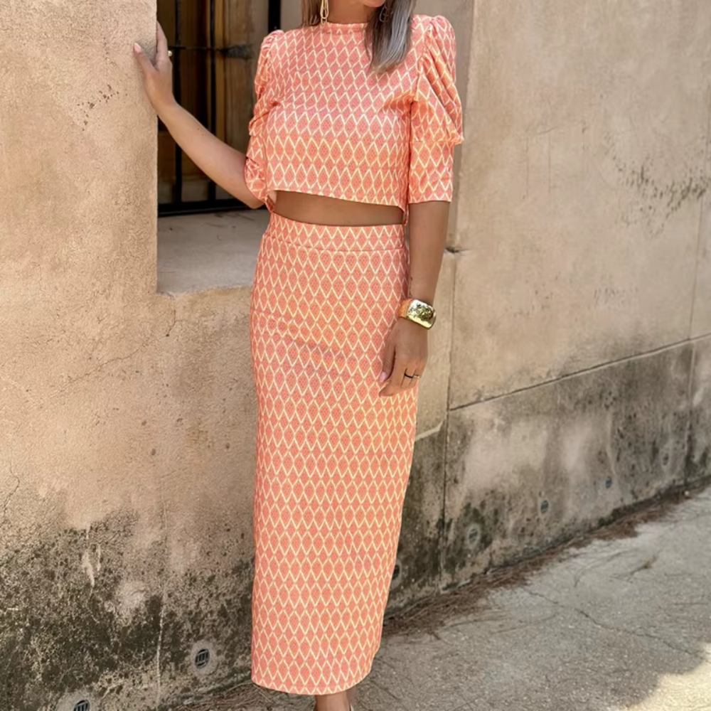 Micro Jupe En Mesh Multicolore Imprimé | Ensembles | PLT FR
