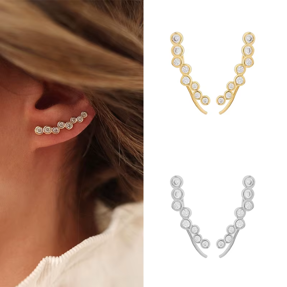 boucles doreilles grimpantes argent 925 zircon cubique (3)