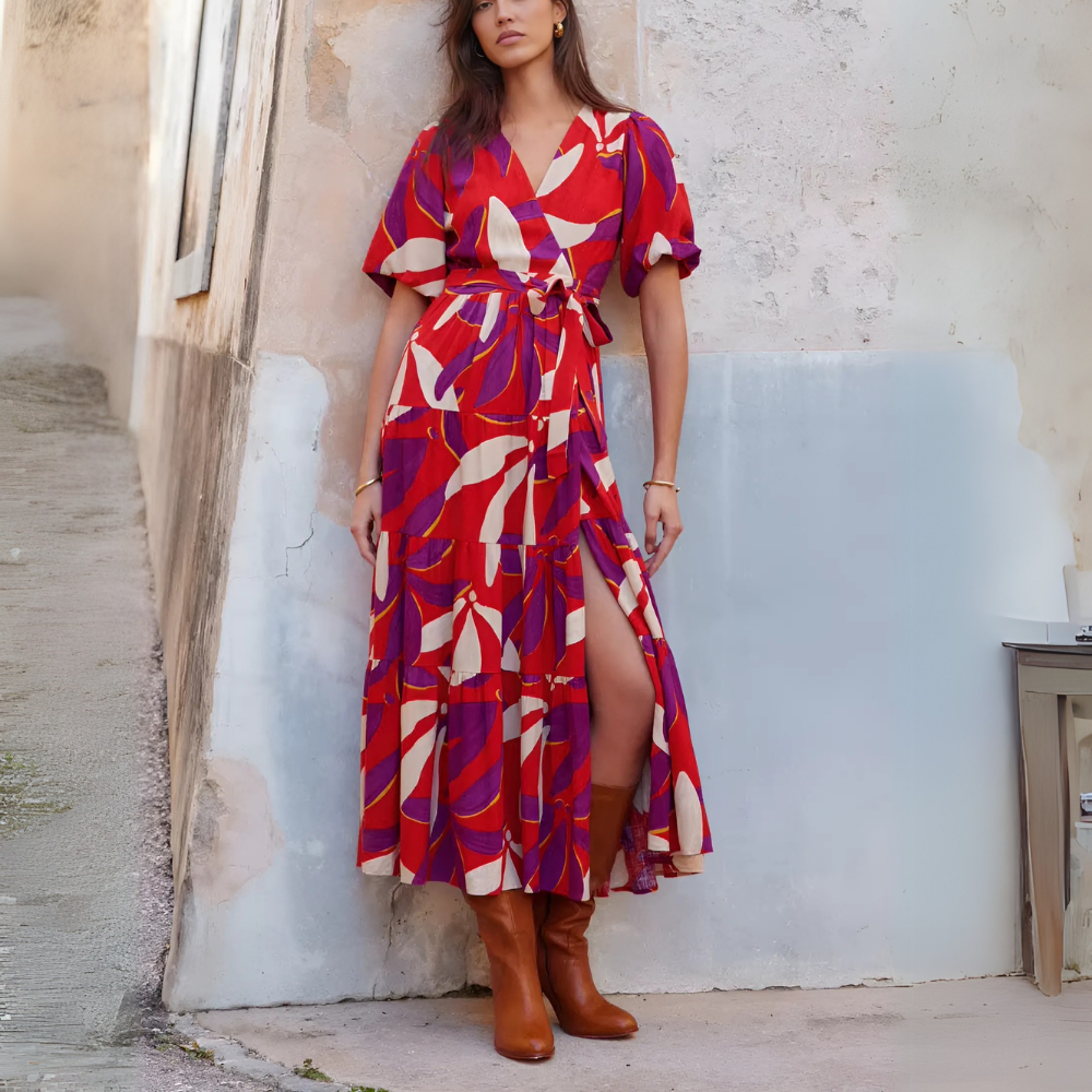 robe dété longue colorée
