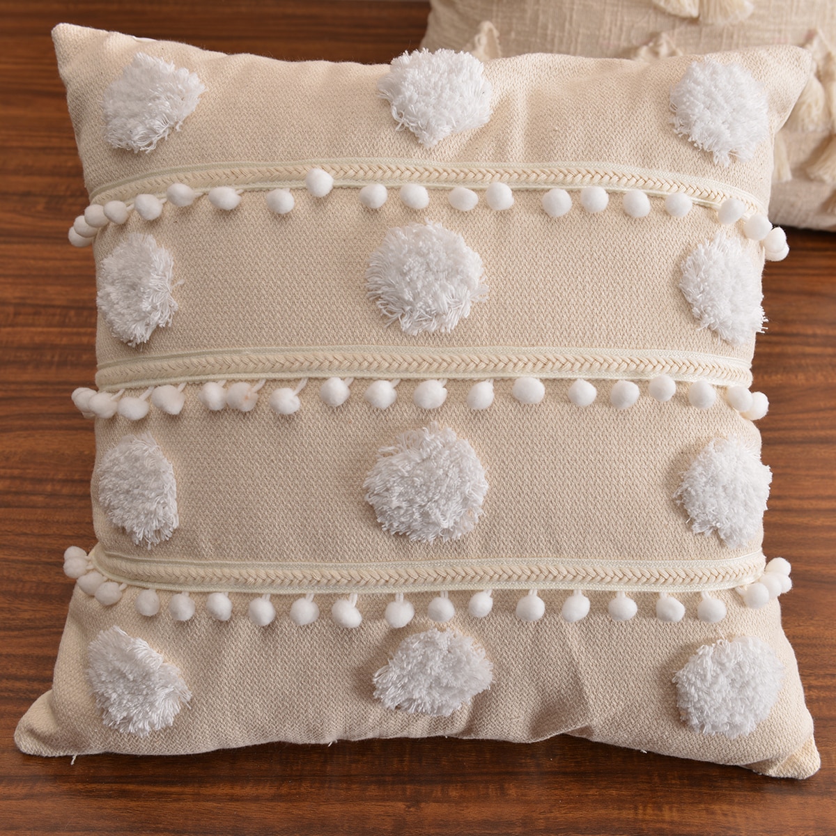 Boho-Style-housse-de-coussin-en-peluche-avec-des-glands-mignon-cercle-Style-marocain-taie-d