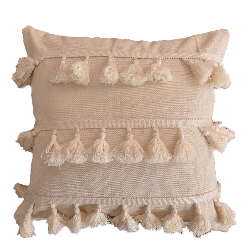 Boho-Style-housse-de-coussin-en-peluche-avec-des-glands-mignon-cercle-Style-marocain-taie-d