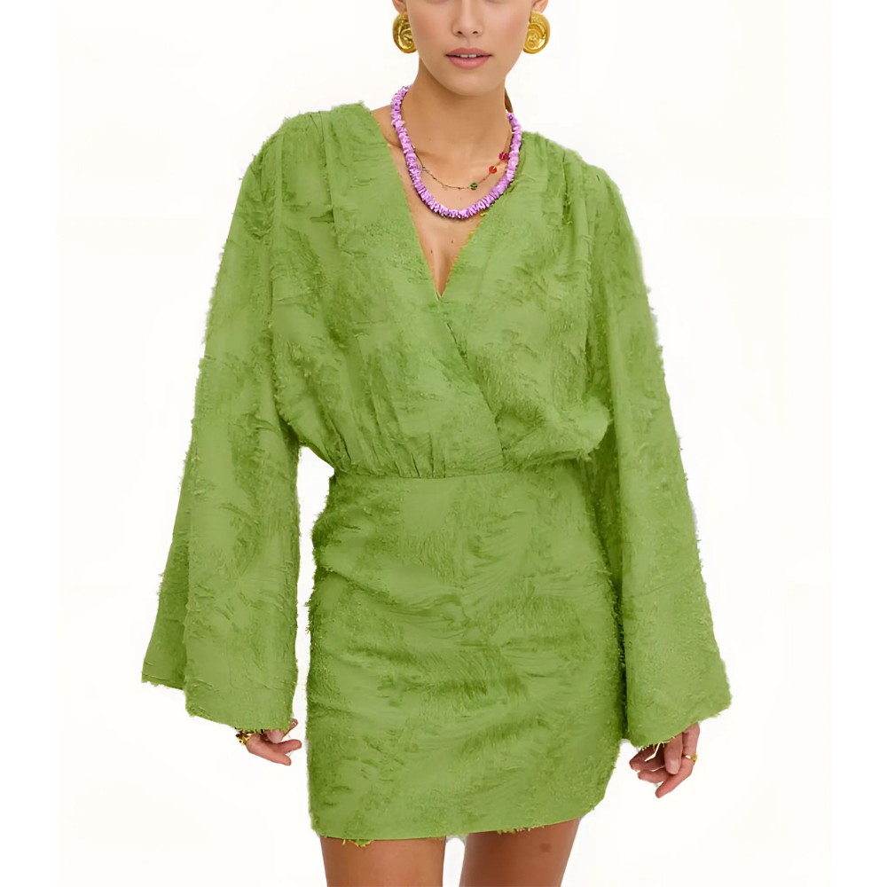 robe à plumes courte chic (2)